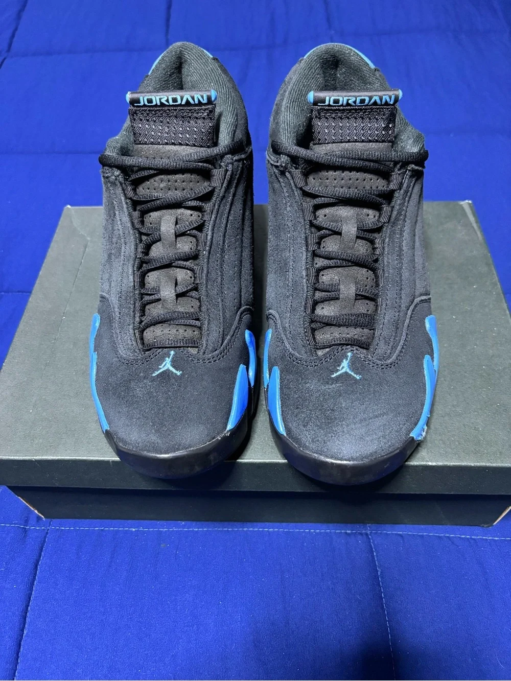 Jordan 14 Retro Black University Blue 2026 Size 8.5